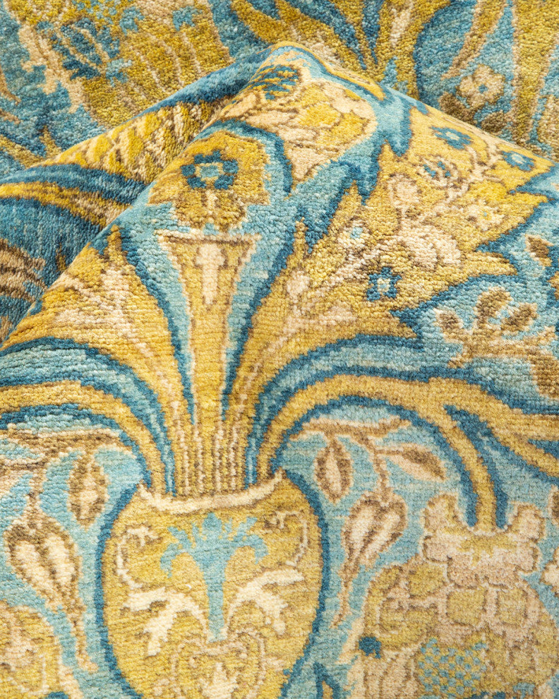 Annie, One-of-a-Kind Hand-Knotted Area Rug Green, 8'3"x10'0"