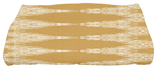 Rugby Stripe,Geometric Print Bath Towel,Gold, 28 x 58"