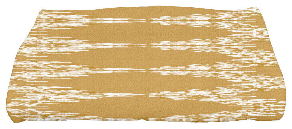 Rugby Stripe,Geometric Print Bath Towel,Gold, 28 x 58"