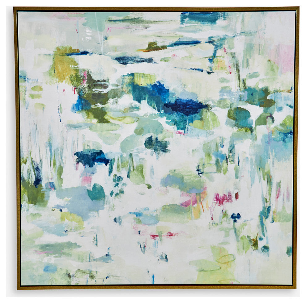 Abstract Reflections Framed Canvas