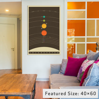 "Solar System" by Jazzberry Blue, 40x26x1.5
