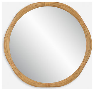 Salina Round Bamboo Mirror