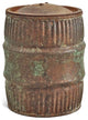 Consigned Vintage Iron Grain Barrel / Planter
