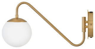 Lark Dottie Small Single Light Sconce, Lacquered Brass