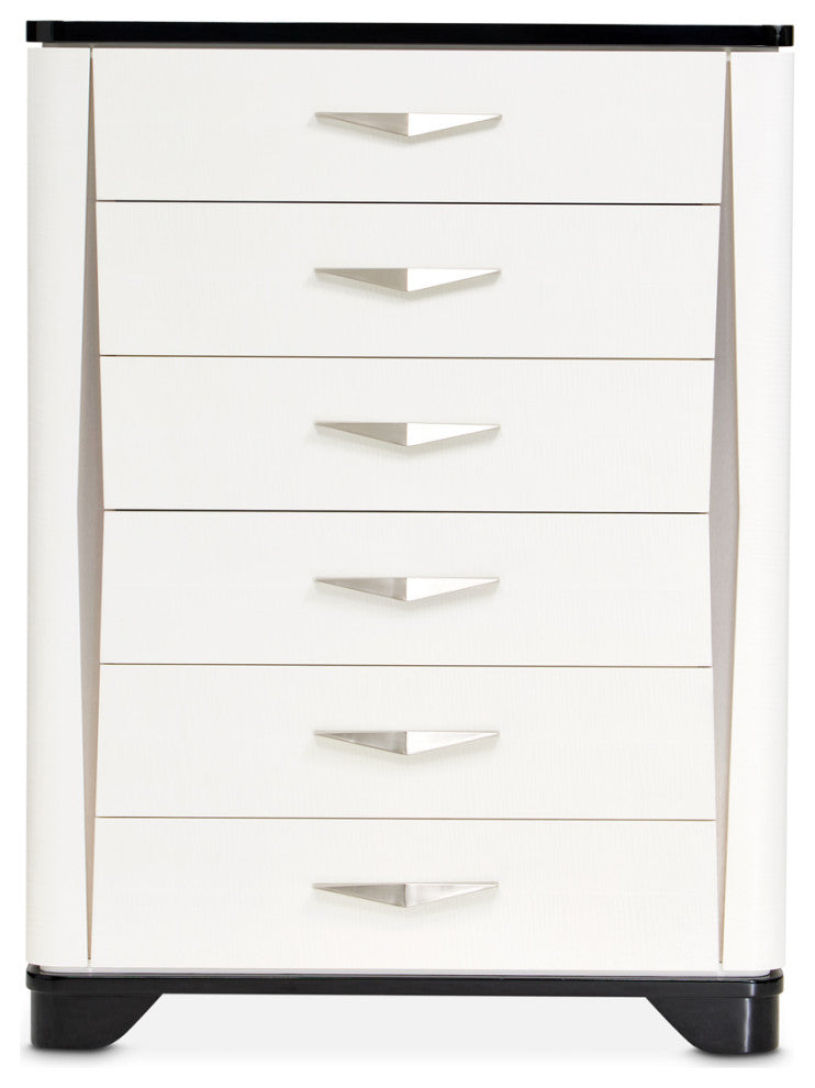Tuxedo 6-Drawer Chest, Piano Keyboard