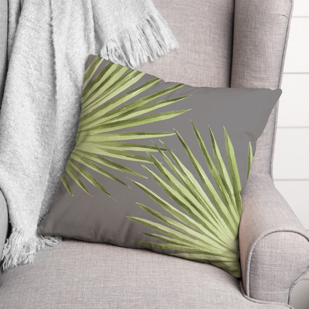 Palm Leaves 2 16x16 Indoor / Outdoor Pillow