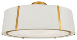 Fulton 6-Light Ceiling Mount, Antique Gold