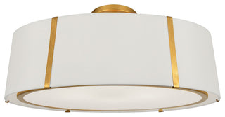 Fulton 6-Light Ceiling Mount, Antique Gold