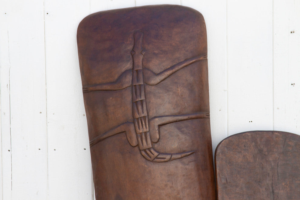 Large African Folding Club Chair
