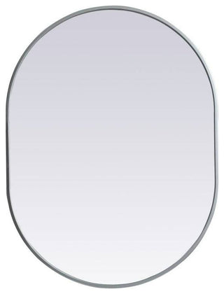 Elegant Lighting MR2A2736 Asha 27" W x 36" H Modern Oval Bathroom - Silver