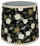 Floral Print Lamp Shade, Black, 12"
