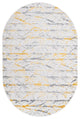 Unique Loom Anne Finsbury Rug, Yellow and Gray, 5'3"x8'
