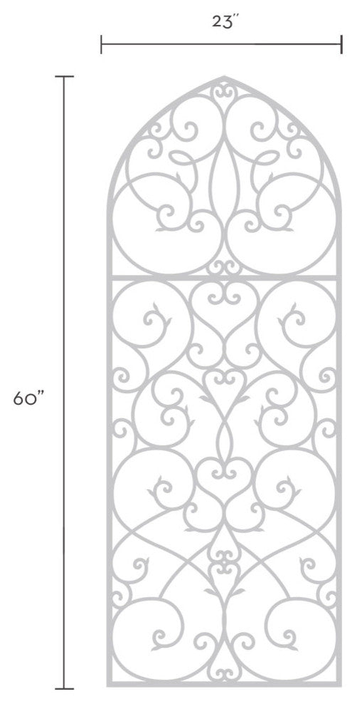 Decorative Panel Wall Decal, Black