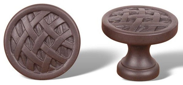 Oil Rubbed Bronze RKI Small Cross-Hatched Knob, RKICK752RB