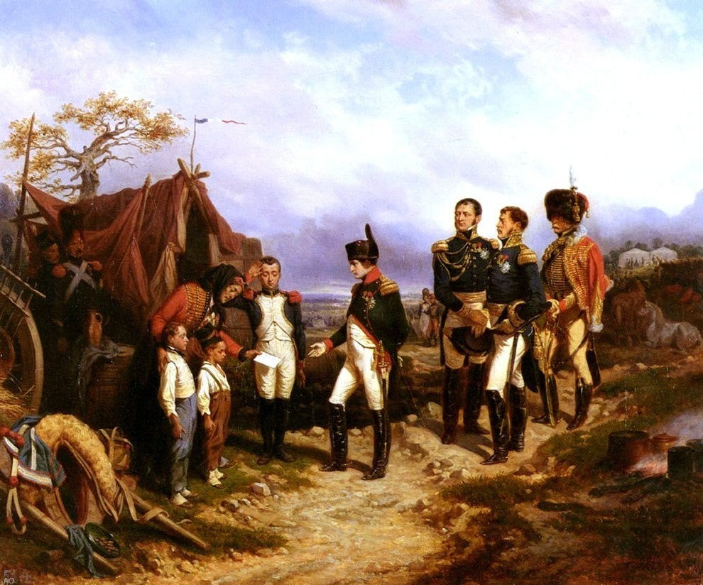 Hippolyte Bellange Napoleon Et Le Petit Messager Gallery Wrapped Canvas Print