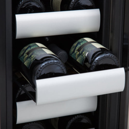 40 Bottle Seamless Stainless Steel Door Dual Zone Built-In Wine Refrigerator