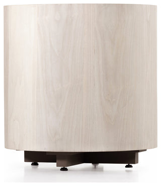 Hudson Round End Table-Ashen Walnut