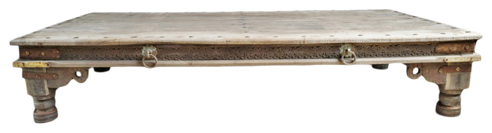Consigned Vintage Teak Takhat Coffee Table 2