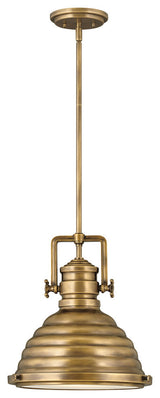 Keating 1-Light Pendant, Heritage Brass