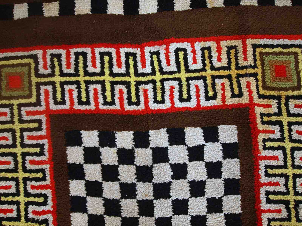 Handmade Vintage French Modern Rug, 5.9'x10.5', 180cmx322cm 1960s