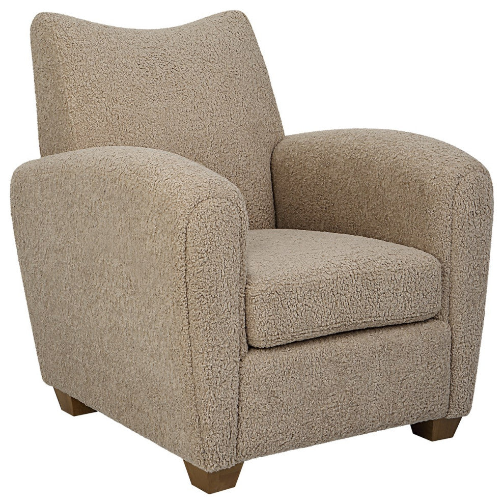 Uttermost Teddy Accent Chair 23694, Latte