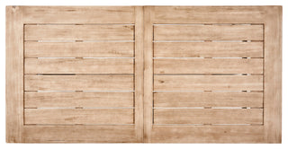 GDF Studio Arlington Brushed Gray Acacia Wood Dining Set