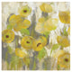 "Floating Yellow Flowers IV" Digital Paper Print by Silvia Vassileva, 26"x26"