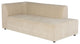 Parla Almond Fabric  Modular Sofa Chaise Right
