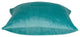 22" X 7" X 22" Transitional Aqua Solid Pillow Cover With Poly Insert