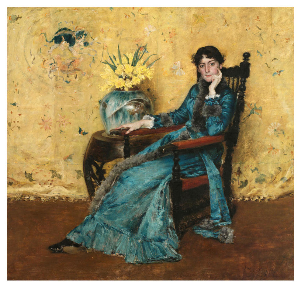"Portrait of Dora Wheeler, 1882-1883" Print by William Merritt Chase, 24"x23"