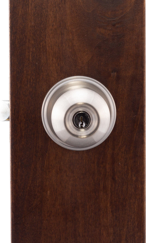 Keyed Entry Knob, Satin Stainless