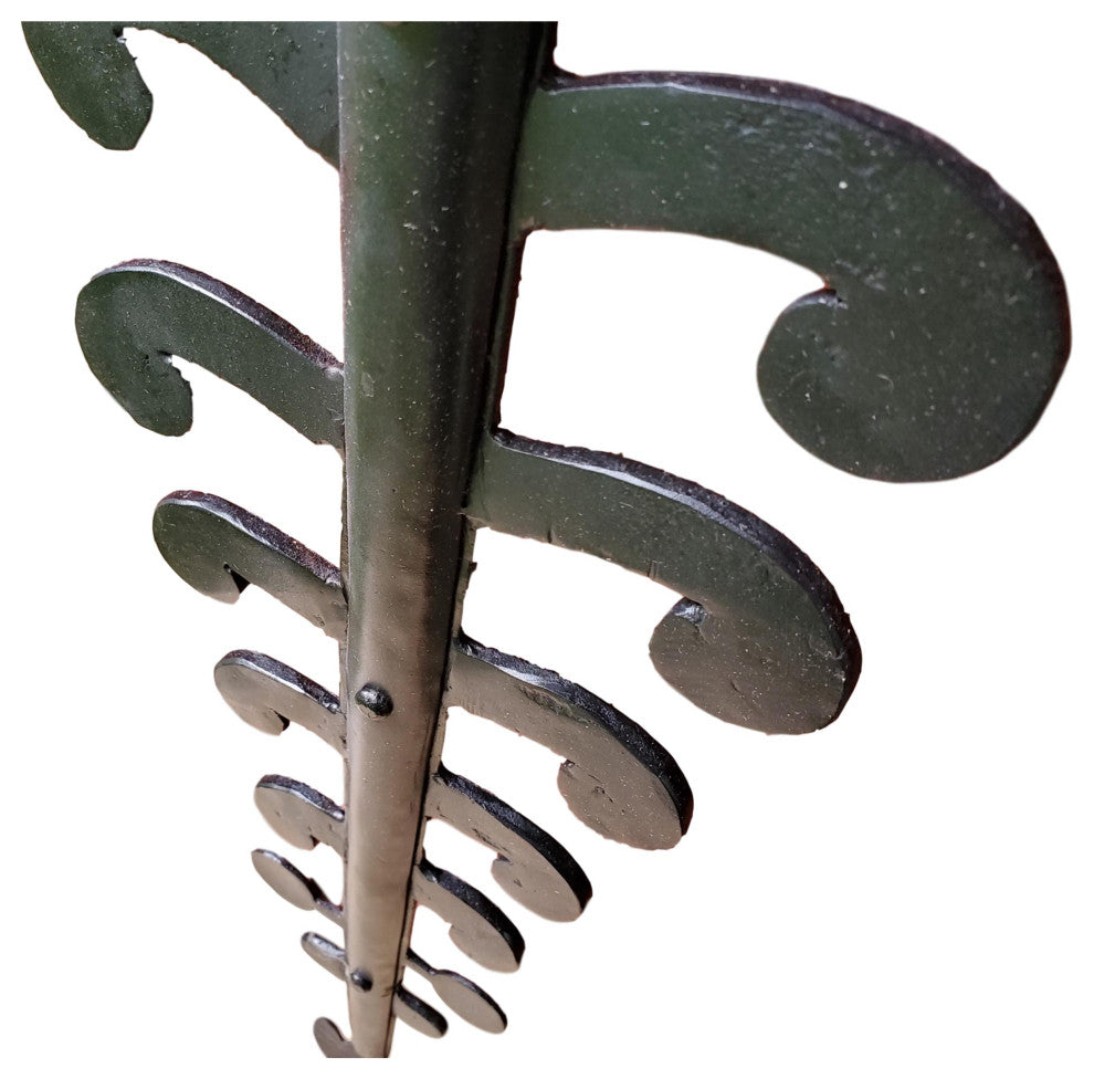 Wrought Iron Scroll Pillar Candle Wall Sconce, Extra Large 30"