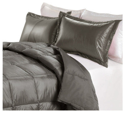 PUFF Packable Down Indoor/Outdoor Water Resistant Comforter, Taupe, Full/Queen