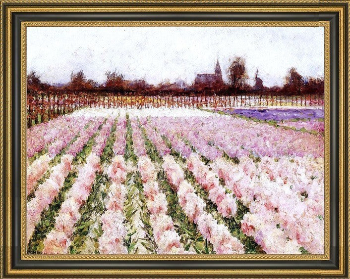 George Hitchcock Field of Flowers Framed Premium Canvas Print, 18"x24"