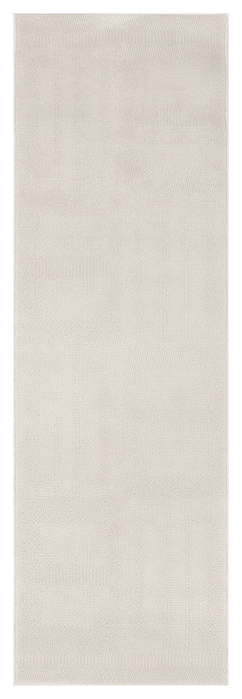 Nourison Nordic 2' x 6' Ivory Modern Indoor Rug