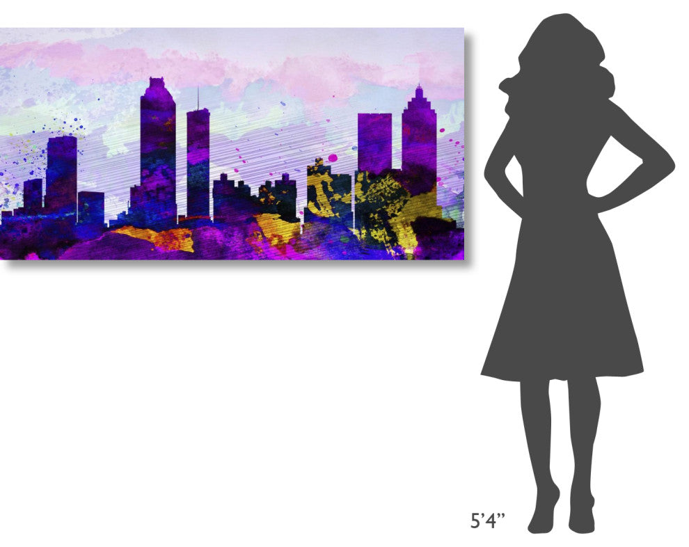 "Atlanta City Skyline" Fine Art Print