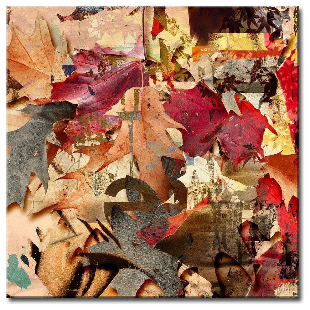 Fall Ink VIII, Canvas Wall Art, 16"x16"
