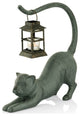 Stretching Cat Garden Lantern