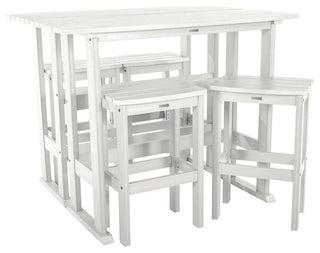 Lehigh 6pc Bar Height Balcony Set, White