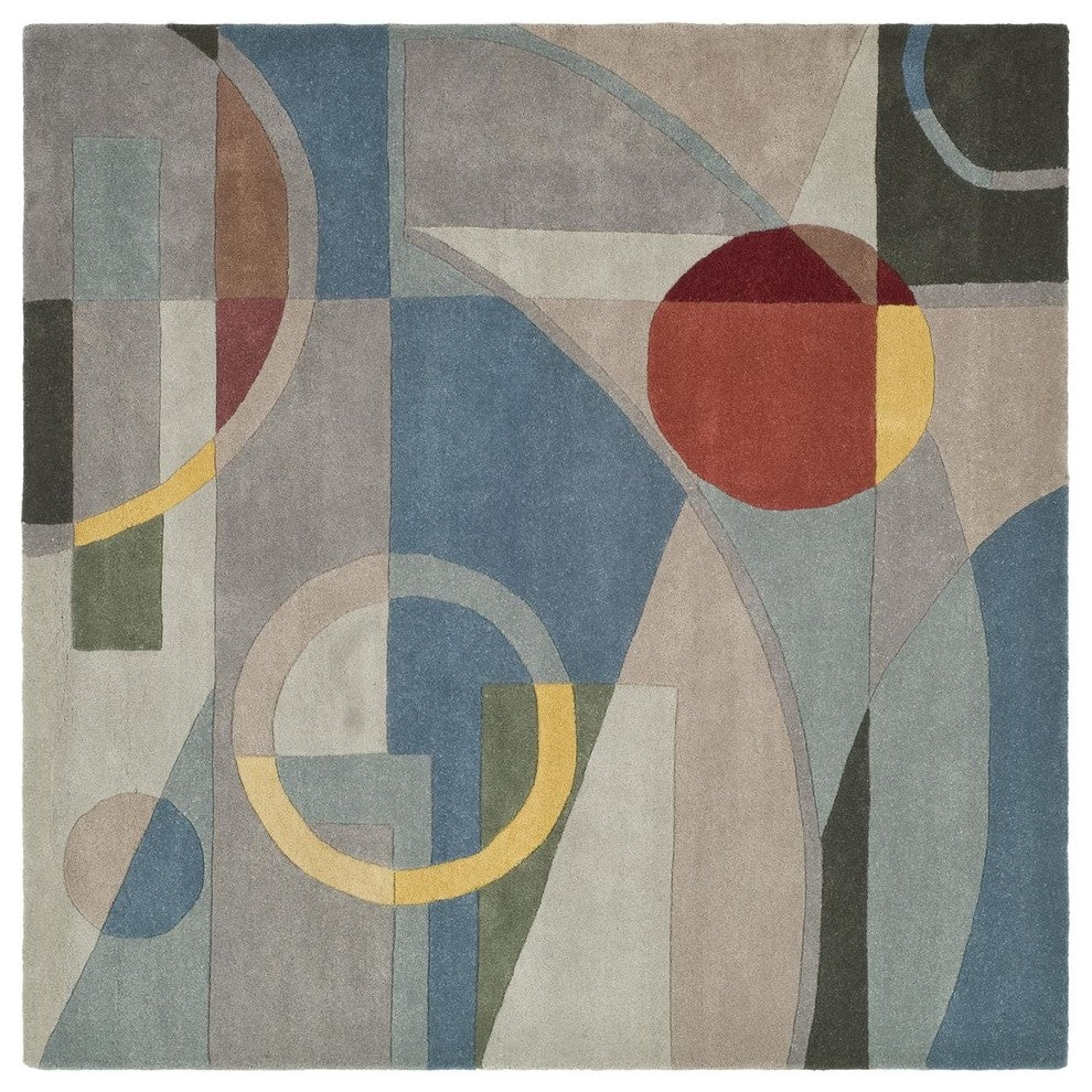 Safavieh Rodeo Drive rd845b Rug, Blue/Multi, 8'0" X 8'0"
