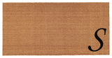 Home and More Urban Chic Monogram Doormat, Letter S