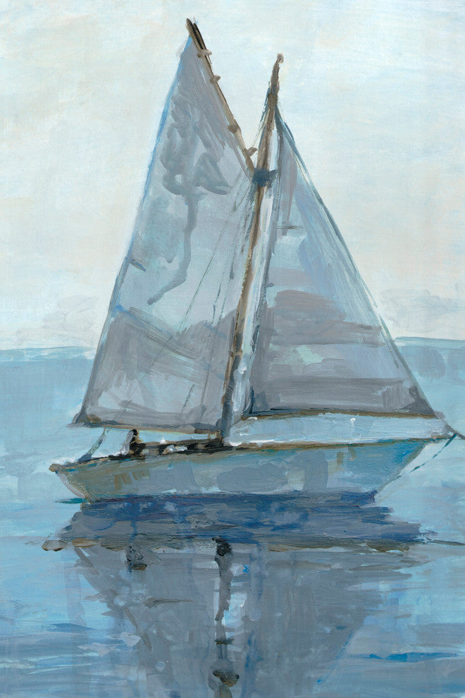 "At Peace in the Ocean" Painting Print on Wrapped Canvas, 40"x60"