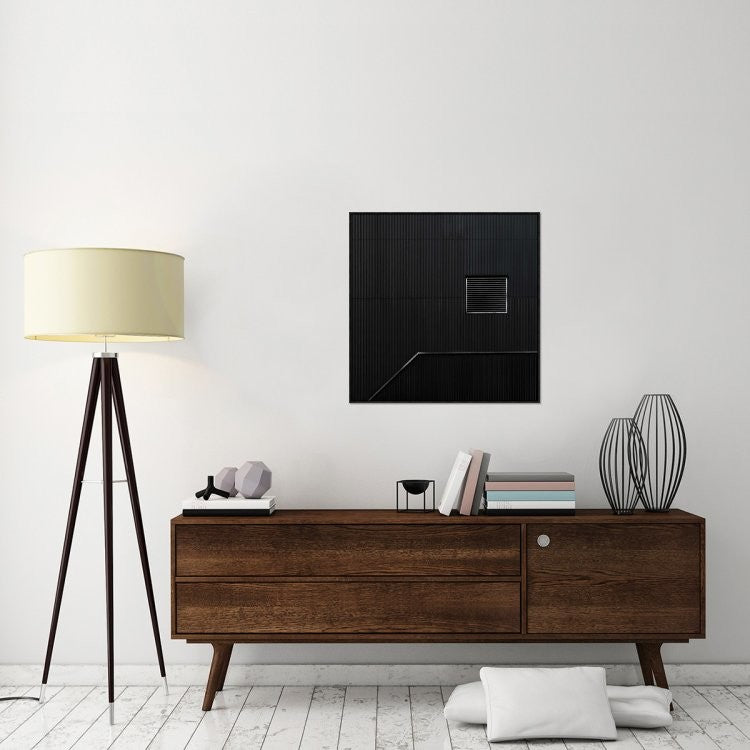 "The Hatch" Framed Canvas Giclee by Gilbert Claes, 31x31"