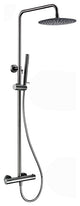 Wasser™ Shower Faucet With Handheld Shower Head, Gunmetal Grey, 10" Showerhead