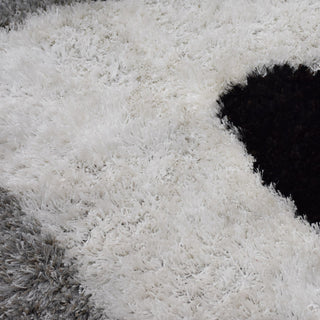 HAND TUFTED SHAG POLYESTER ECO-FRIENDLY AREA RUGS -Multicolor,Contemporary