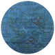 Ahgly Company Indoor Round Mid-Century Modern Area Rugs, 3' Round