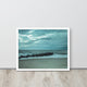 Blue Morning at Rehoboth Coastal Landscape Framed Photo Paper Wall Art Prints, White, 16" X 20"