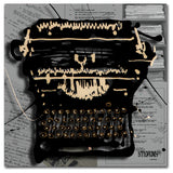'Movie Typewriter' Canvas Art by Roderick Stevens