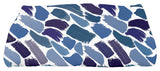 Rugby Stripe,Geometric Print Bath Towel,Blue, 28 x 58"