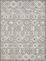 Calla Aztec Indoor/Outdoor Rug, Grey, 6'7 X 9'